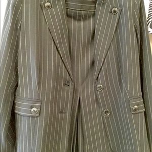 Pinstriped ladies suit